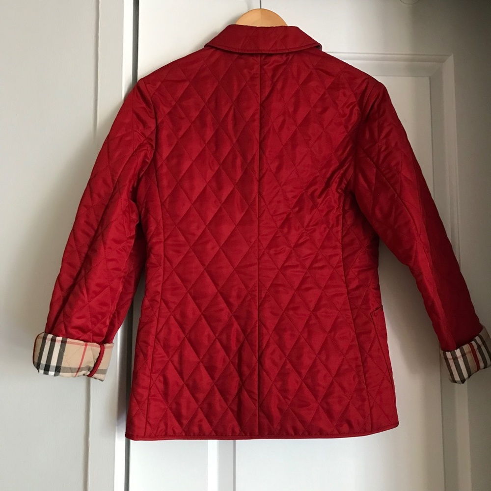 Burberry Quilted Red Jacket - Picture 4 of 12